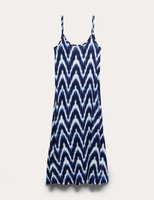 Printed Jersey Midaxi Beach Dress