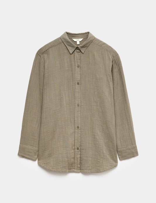 Pure Cotton Double Cloth Beach Shirt