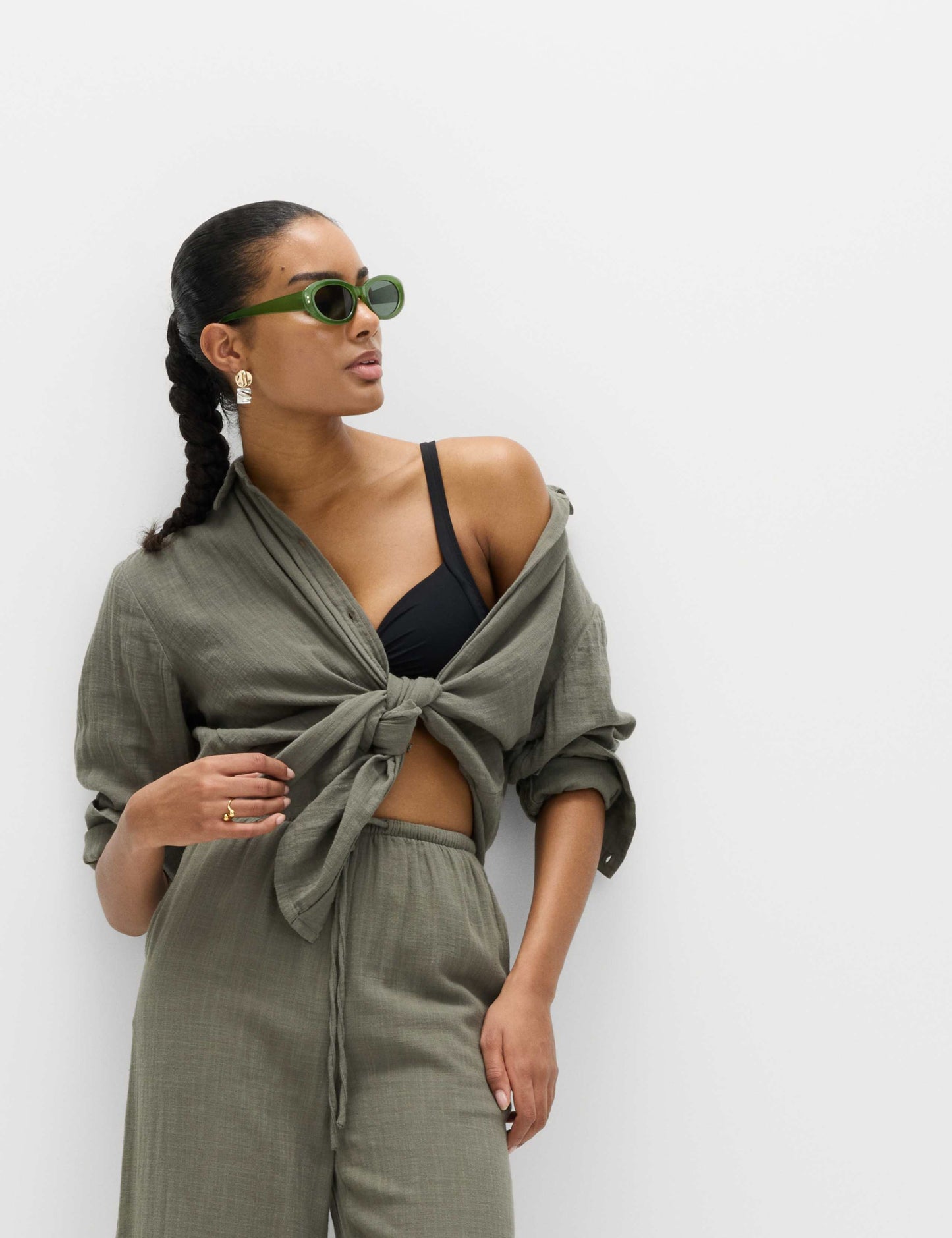 Pure Cotton Double Cloth Beach Shirt