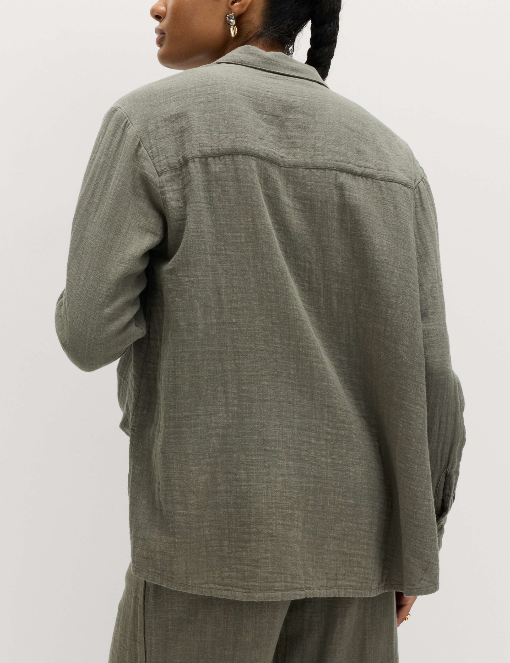 Pure Cotton Double Cloth Beach Shirt