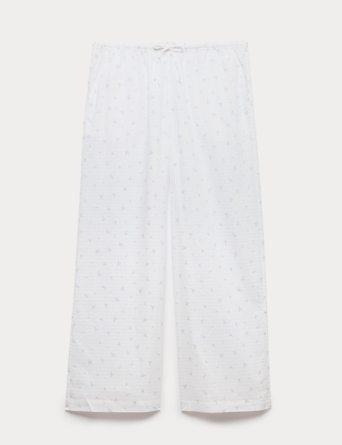 Pure Cotton Floral Check Pyjama Bottoms