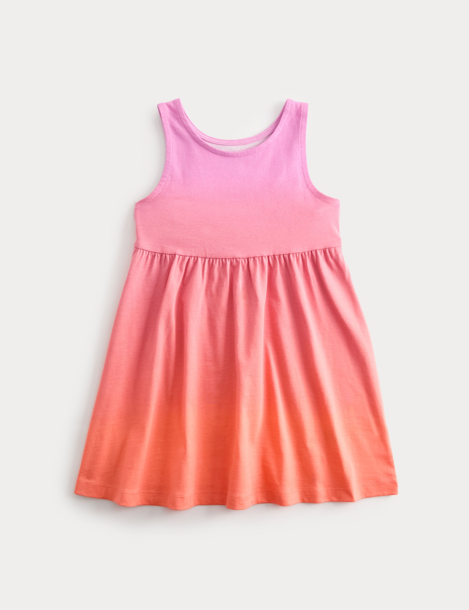 Pure Cotton Ombre Sleeveless Dress (2-8 Yrs)