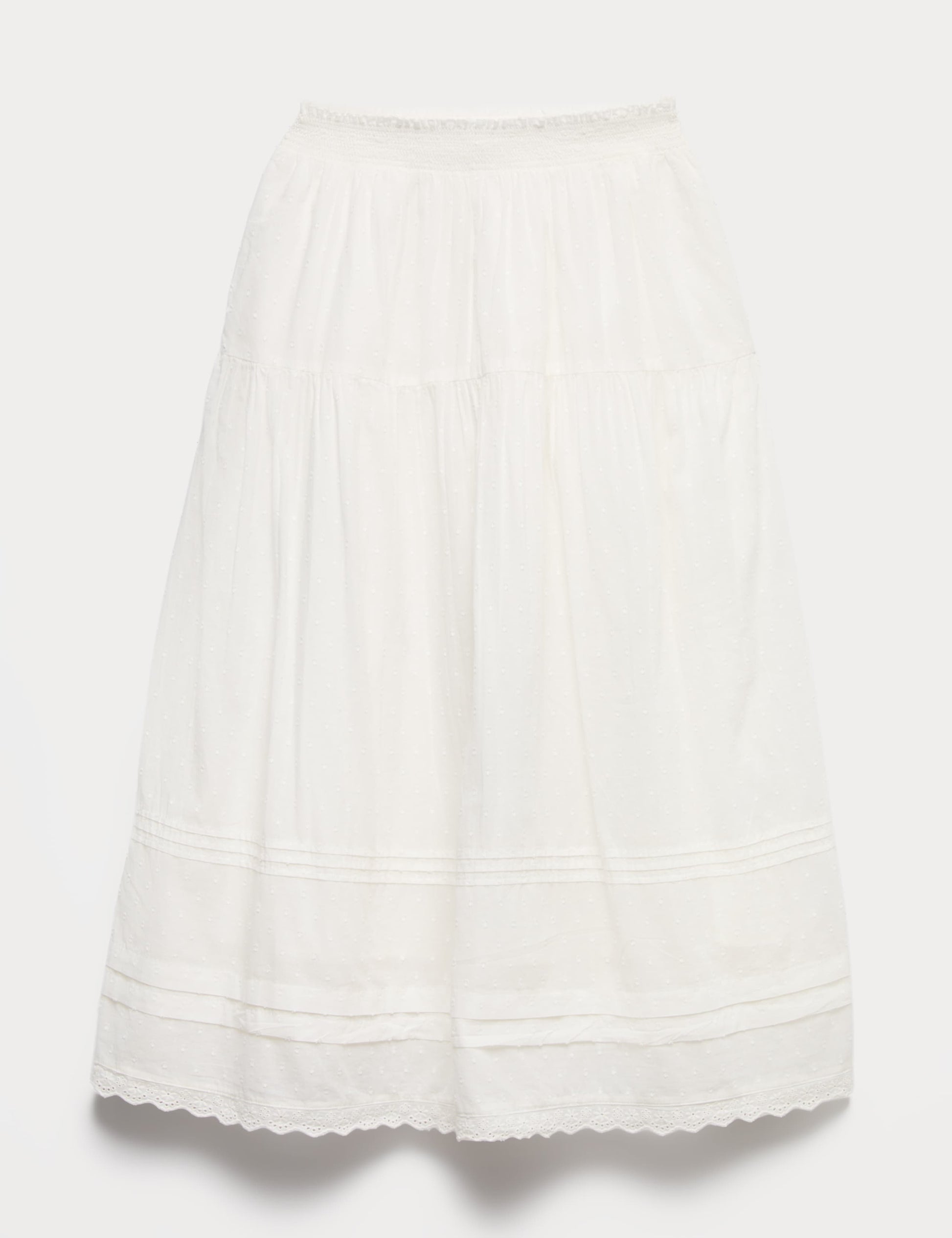 Pure Cotton Pin Tuck Maxi Skirt (6-16 Yrs)