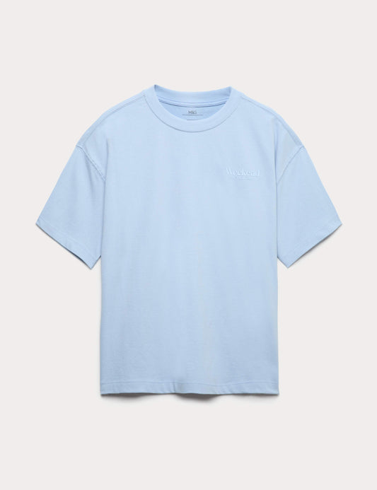 Pure Cotton Plain T-Shirt (6-16 Yrs)