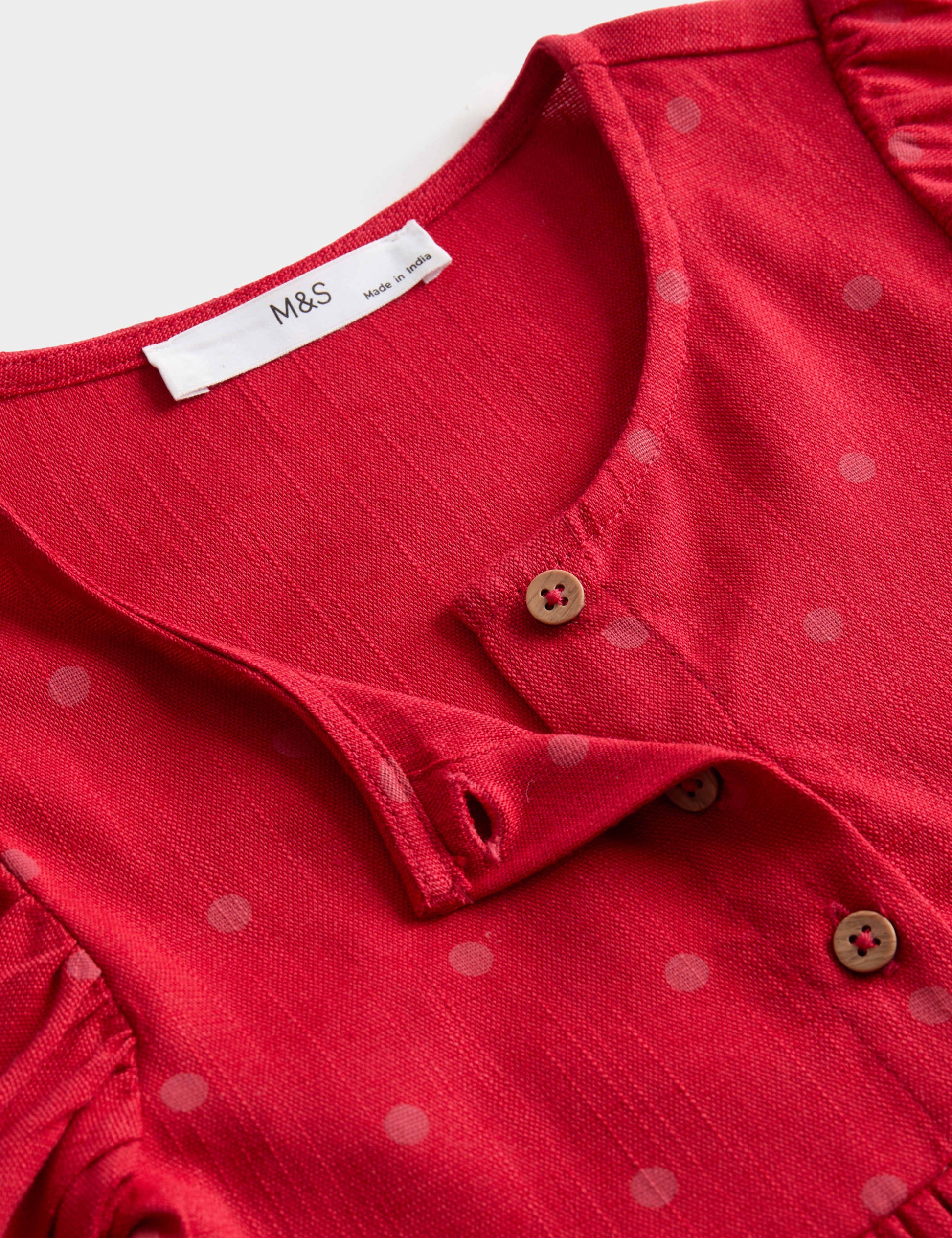 Pure Cotton Polka Dot Dress (2-10 Yrs)