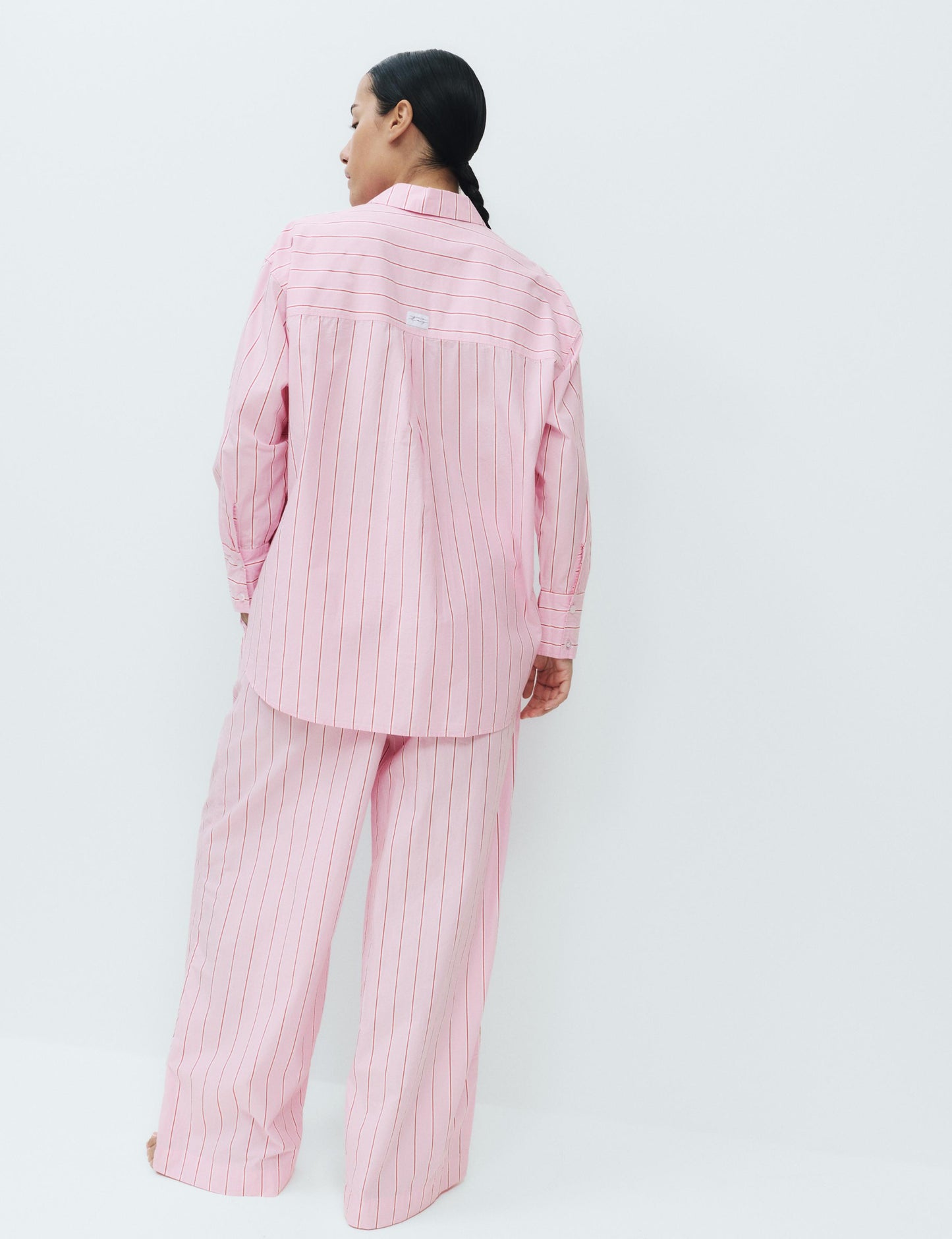 Pure Cotton Poplin Striped Pyjama Top