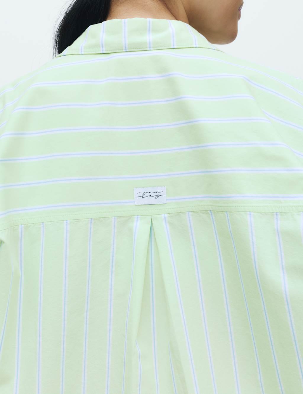Pure Cotton Poplin Striped Pyjama Top