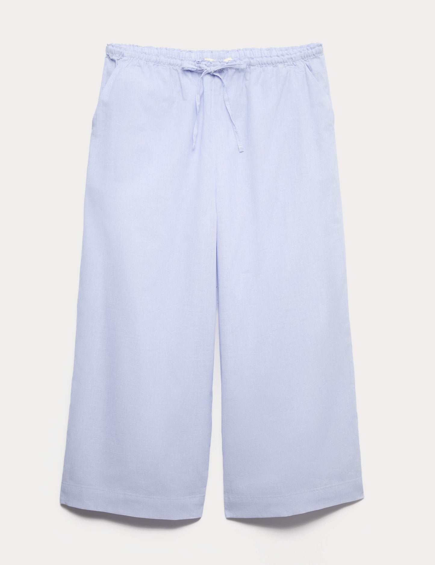 Pure Cotton Striped Cropped Pyjama Bottoms