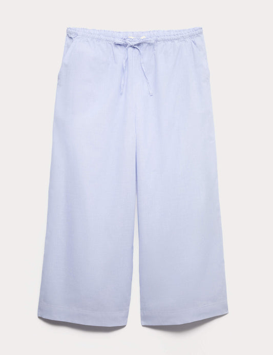 Pure Cotton Striped Cropped Pyjama Bottoms