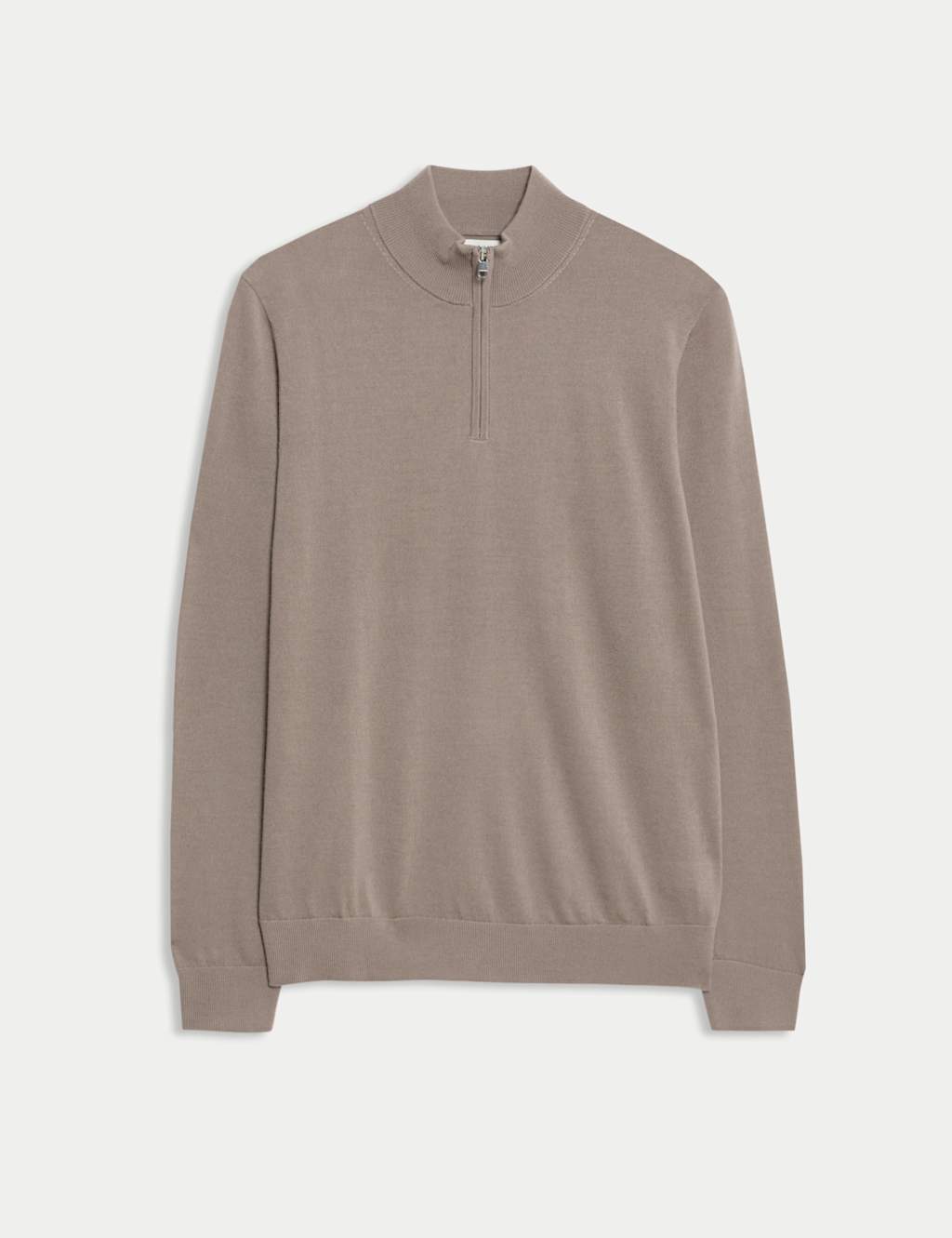 Pure Extra Fine Merino Wool Half Zip Jumper
