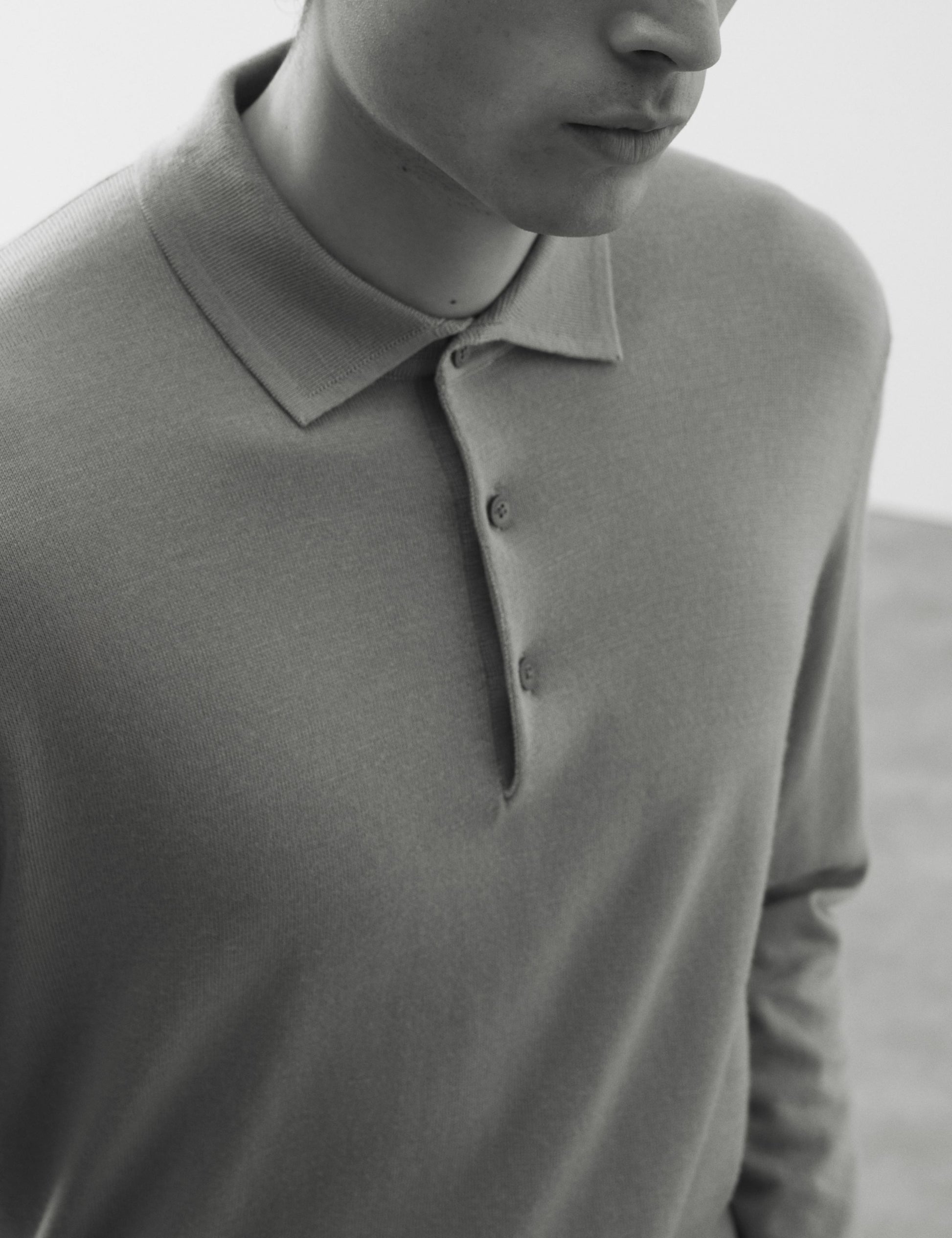 Pure Extra Fine Merino Wool Polo Shirt