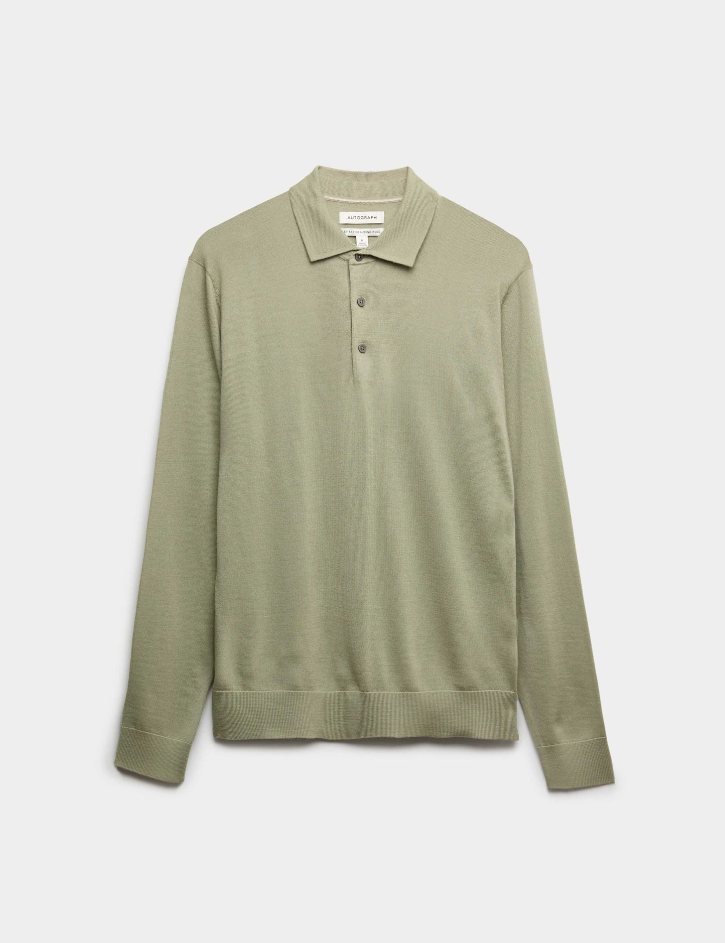 Pure Extra Fine Merino Wool Polo Shirt