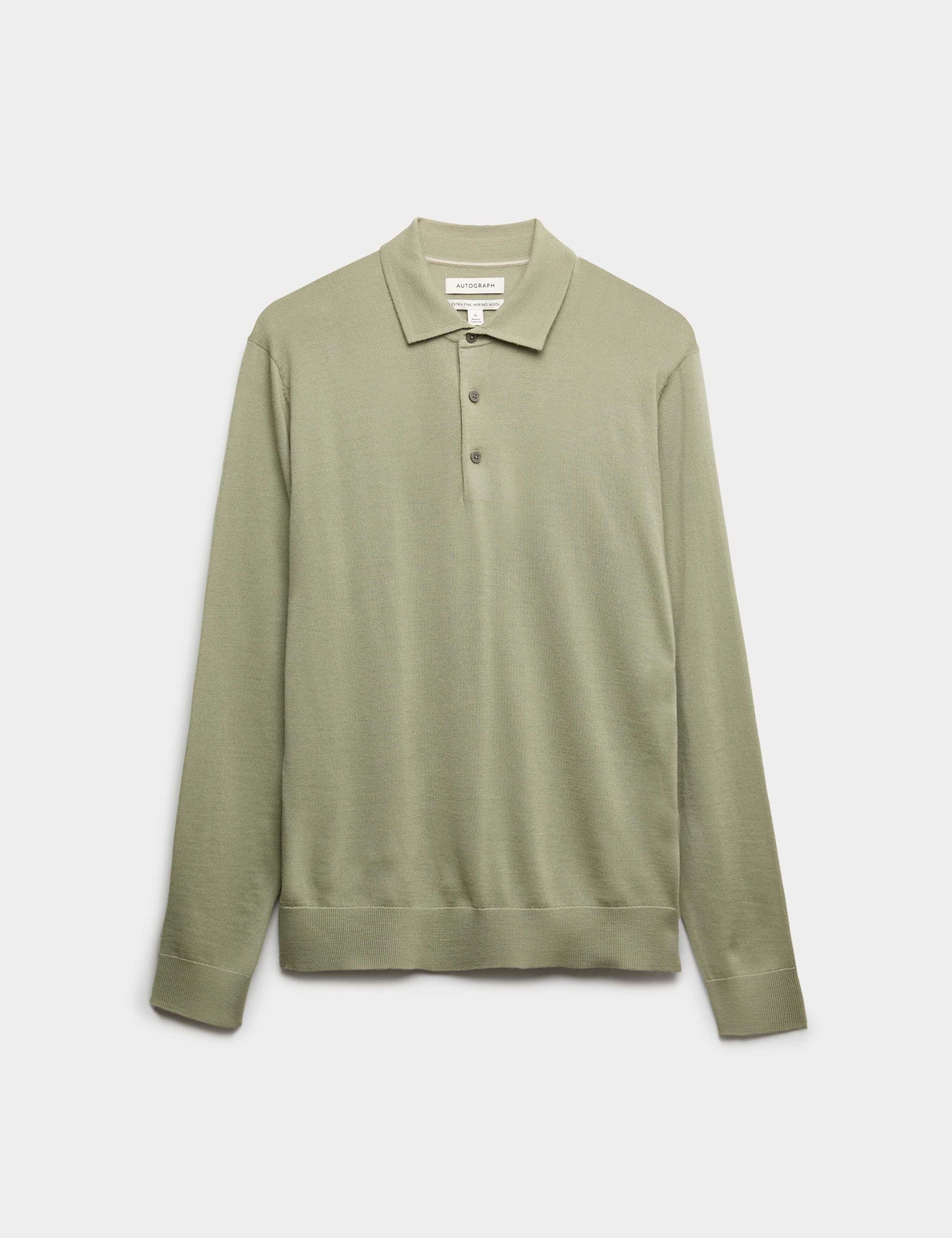 Pure Extra Fine Merino Wool Polo Shirt