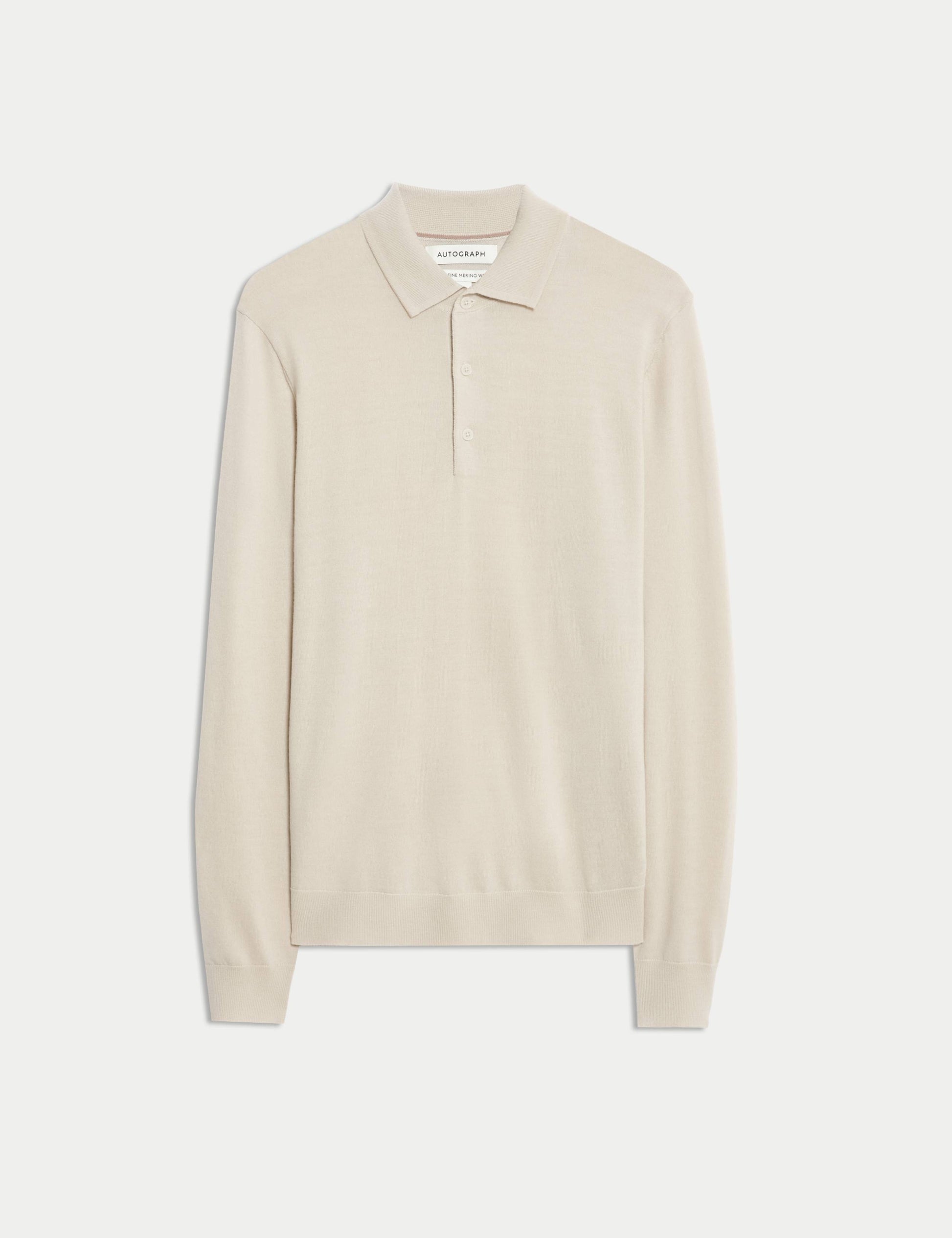 Pure Extra Fine Merino Wool Polo Shirt