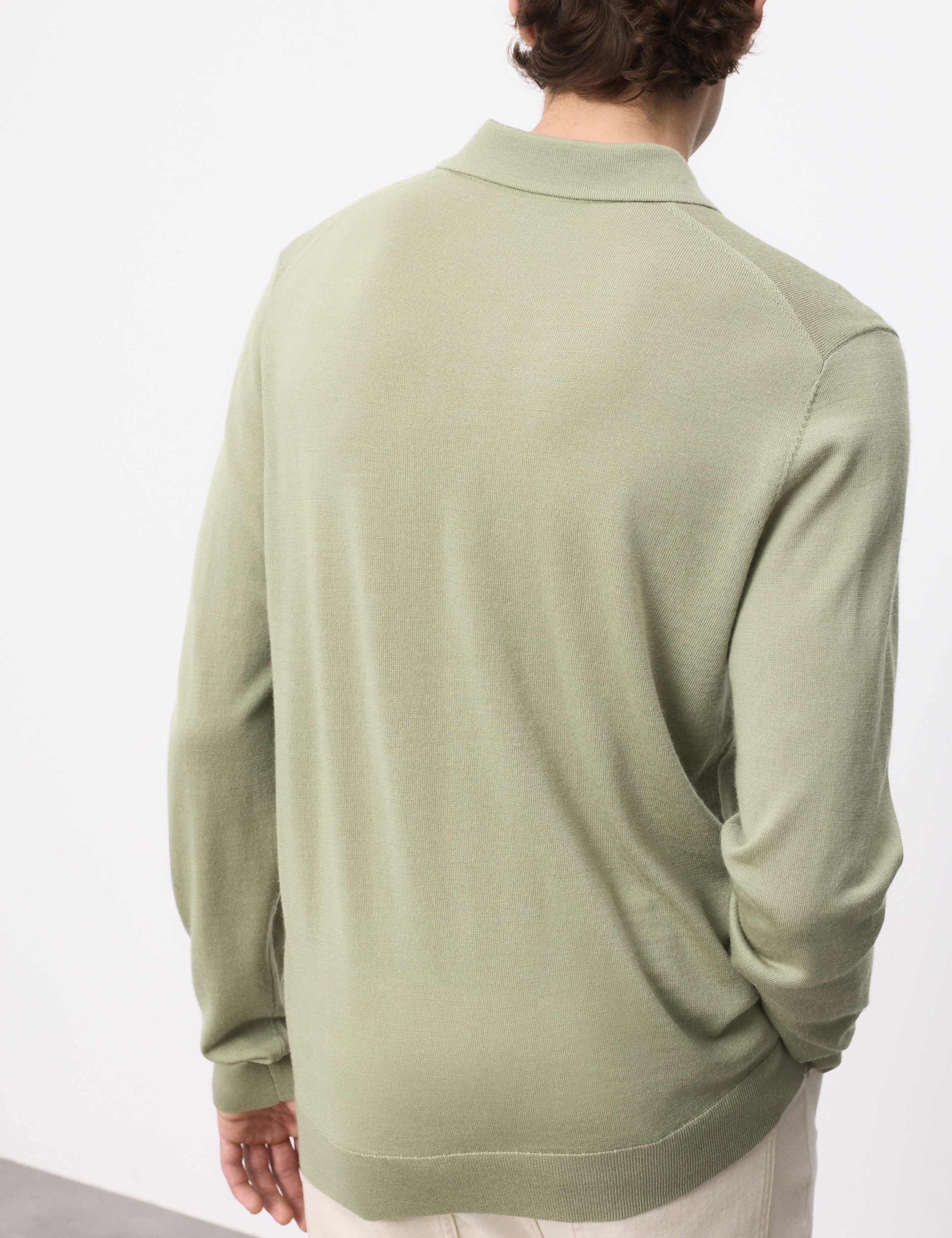 Pure Extra Fine Merino Wool Polo Shirt