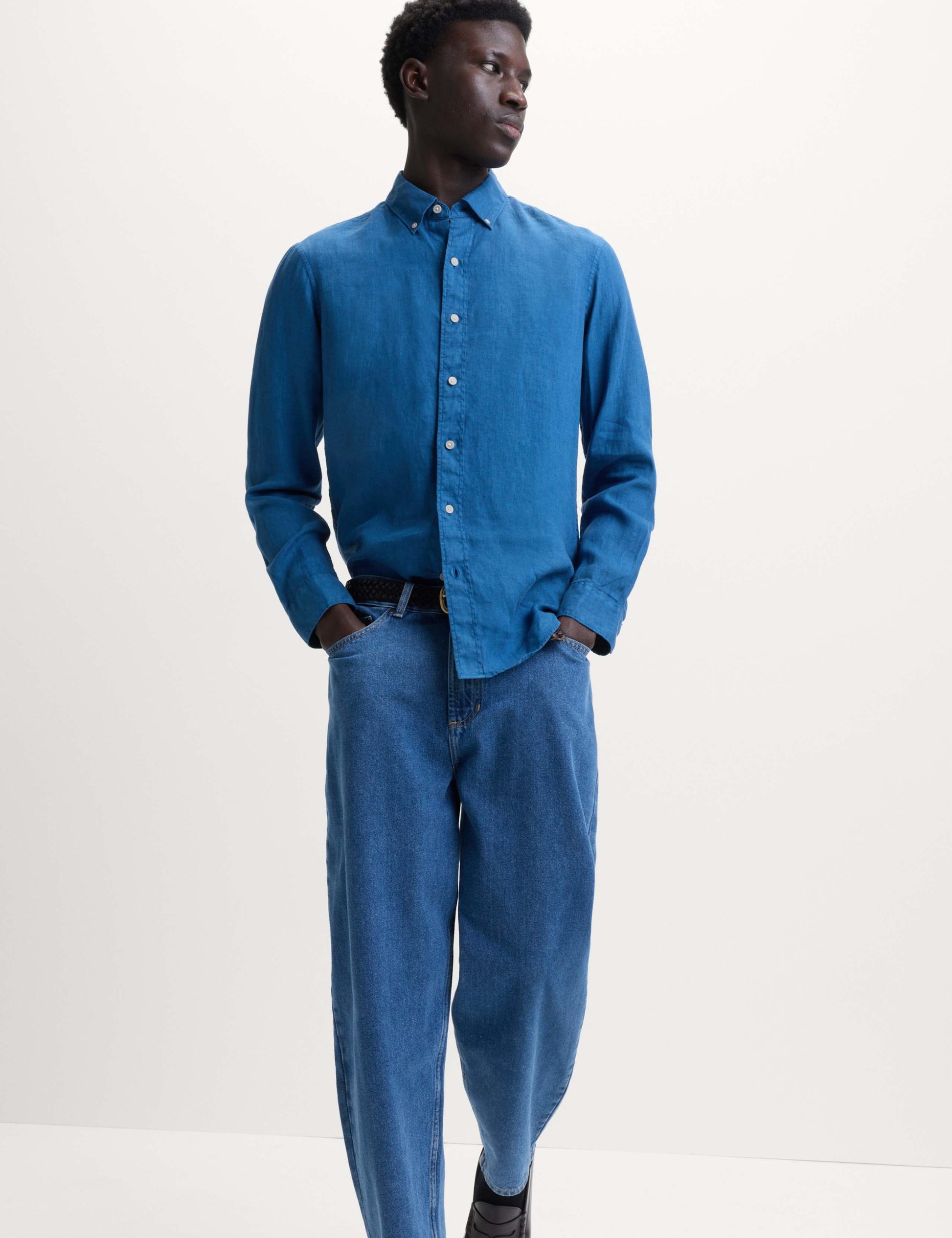 Pure Linen Garment Dye Shirt
