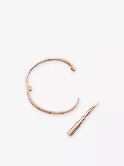 LOVE Small 18ct Rose-Gold and 0.95ct Brilliant-Cut Diamond Bracelet