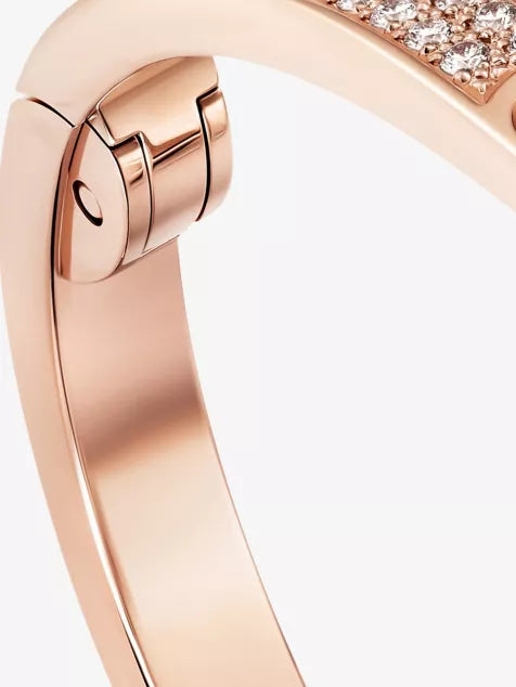 LOVE Small 18ct Rose-Gold and 0.95ct Brilliant-Cut Diamond Bracelet