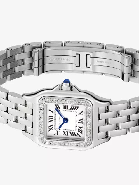 Panthère de Cartier Small Steel and 0.23ct Brilliant-Cut Diamond Quartz Watch
