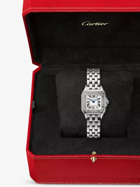 Panthère de Cartier Small Steel and 0.23ct Brilliant-Cut Diamond Quartz Watch