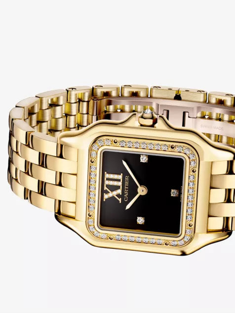 Panthère de Cartier Medium 18ct Yellow-Gold And 0.33ct Diamond Quartz Watch