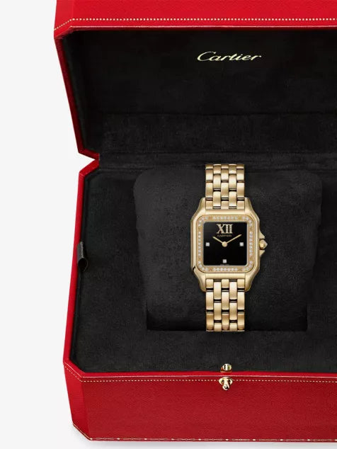 Panthère de Cartier Medium 18ct Yellow-Gold And 0.33ct Diamond Quartz Watch