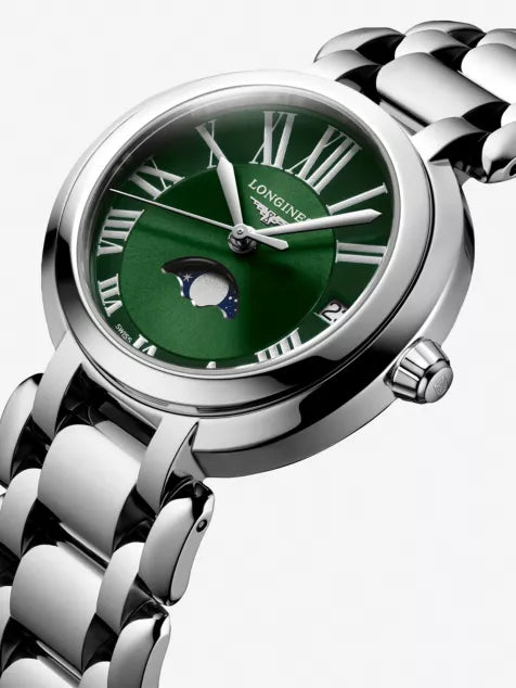 LONGINES L8.115.4.61.6 PrimaLuna Moonphase Stainless-Steel Quartz Watch