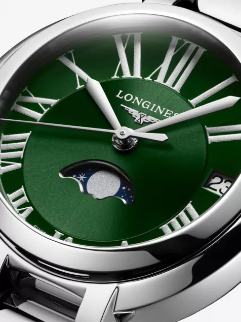 LONGINES L8.115.4.61.6 PrimaLuna Moonphase Stainless-Steel Quartz Watch