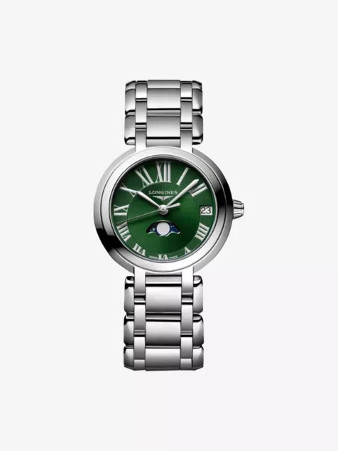 LONGINES L8.115.4.61.6 PrimaLuna Moonphase Stainless-Steel Quartz Watch