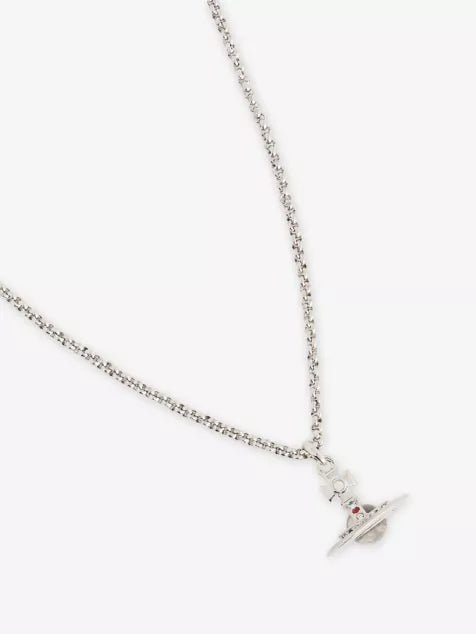 Petite Orb Brass Pendant Necklace