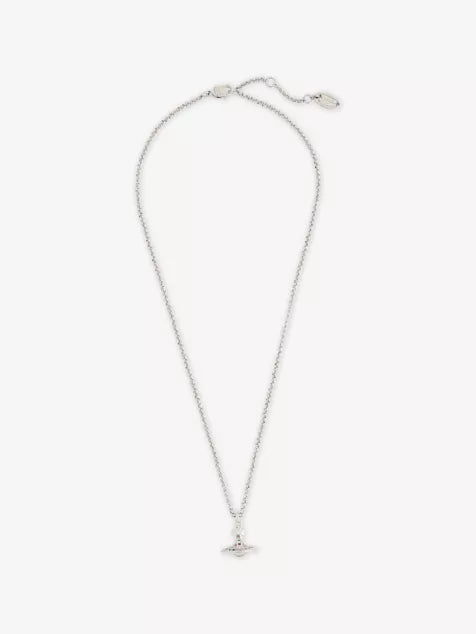 Petite Orb Brass Pendant Necklace