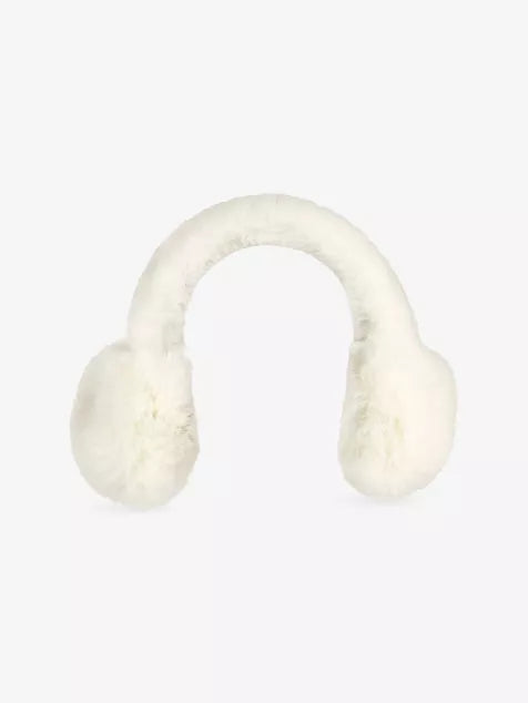 SKIMS Silicone-Logo Faux-Fur Earmuffs