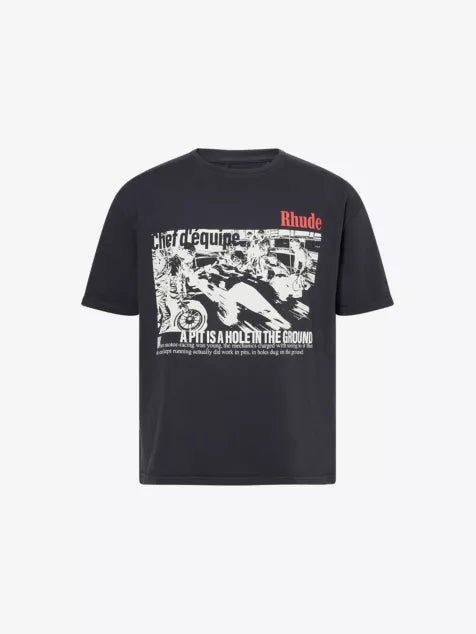 Grand Prix Printed Cotton T-Shirt