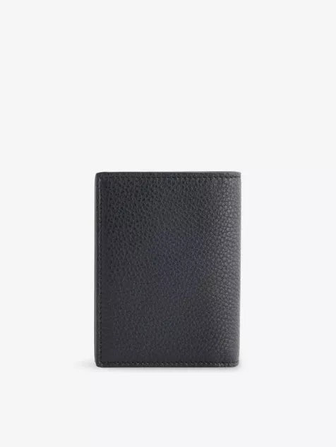 GIVENCHY Foil-Logo Folded Leather Card Holder