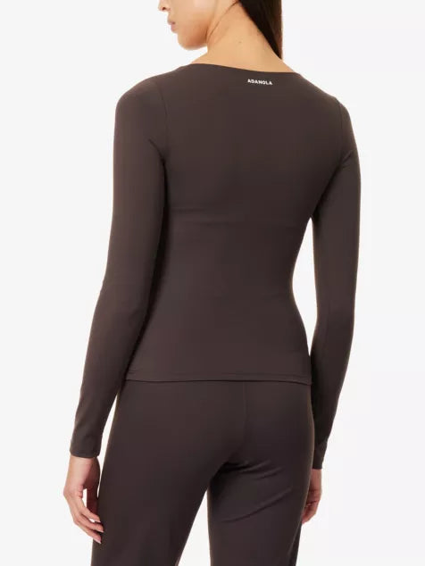 ADANOLA Ultimate Ruched-Front Training Top