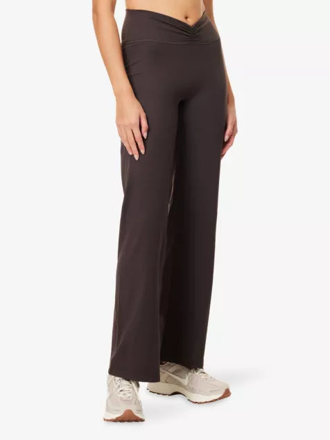 ADANOLA Ruched-Front Yoga Trousers