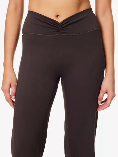 ADANOLA Ruched-Front Yoga Trousers
