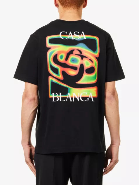 CASABLANCA Heat Map Printed Cotton T-Shirt