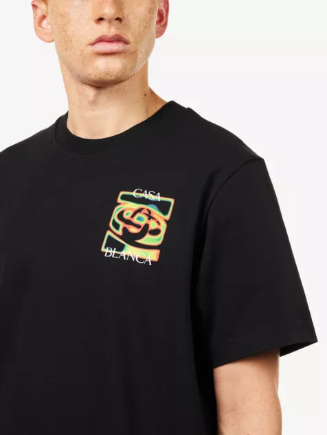 CASABLANCA Heat Map Printed Cotton T-Shirt