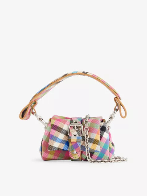 Hazel Treasure Charm Wool Top-Handle Bag