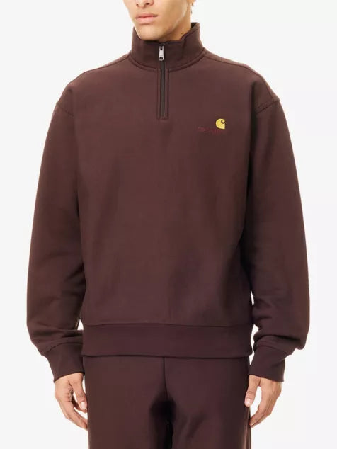 CARHARTT WIP American Scrip High-Neck Cotton-Blend Sweatshirt