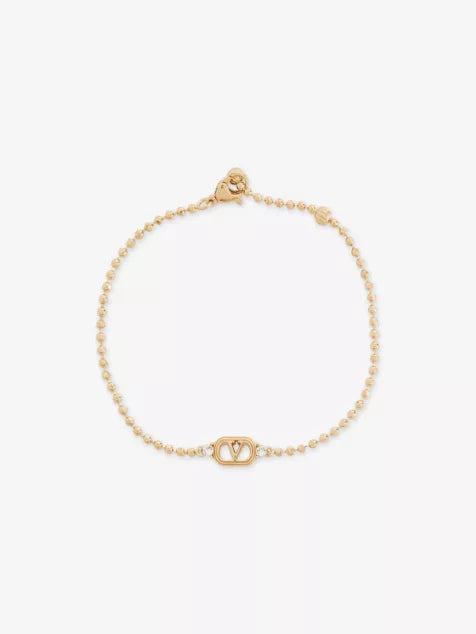 Ovalette Ball Chain Metal Swarovski Crystal Bracelet