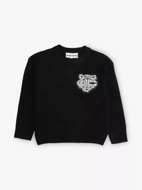 THE COUTURE CLUB Monogram Fluffy Knitted Jumper 1-10 Years