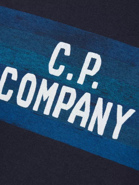 CP COMPANY Centre Stripes Logo-Print Cotton T-Shirt