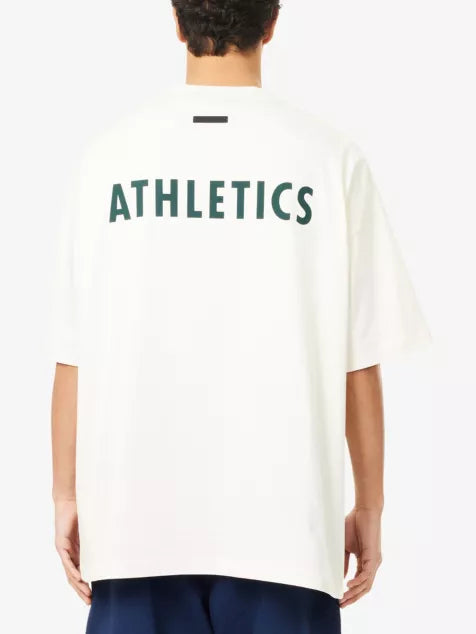 FEAR OF GOD ESSENTIALS FOG x ESSENTIALS x MLB Athletics 90's Fit Crewneck Cotton-Jersey T-Shirt
