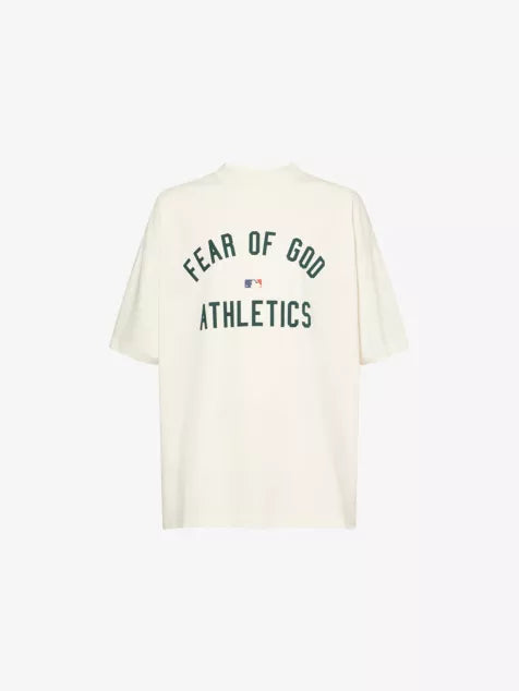 FEAR OF GOD ESSENTIALS FOG x ESSENTIALS x MLB Athletics 90's Fit Crewneck Cotton-Jersey T-Shirt