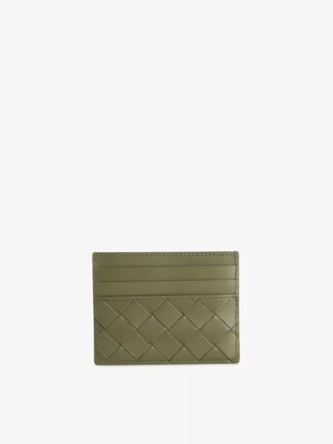 Intrecciato Leather Card Holder