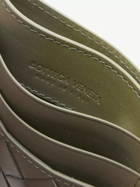 Intrecciato Leather Card Holder