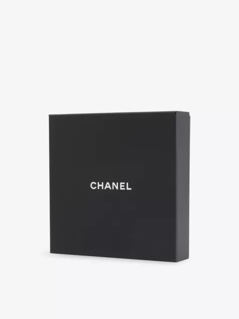 RESELFRIDGES Pre-Loved Chanel Gold Plated Heart Logo Rhinestone Necklace