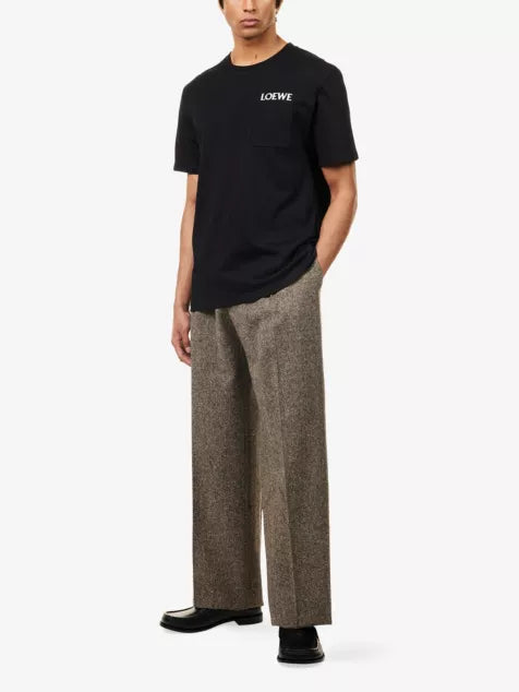 LOEWE Brand-Embroidery Relaxed-fit Cotton-Jersey T-Shirt